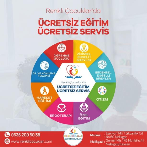 Renkli Çocuklar: Ücretsiz Eğitim ve Servis Desteği